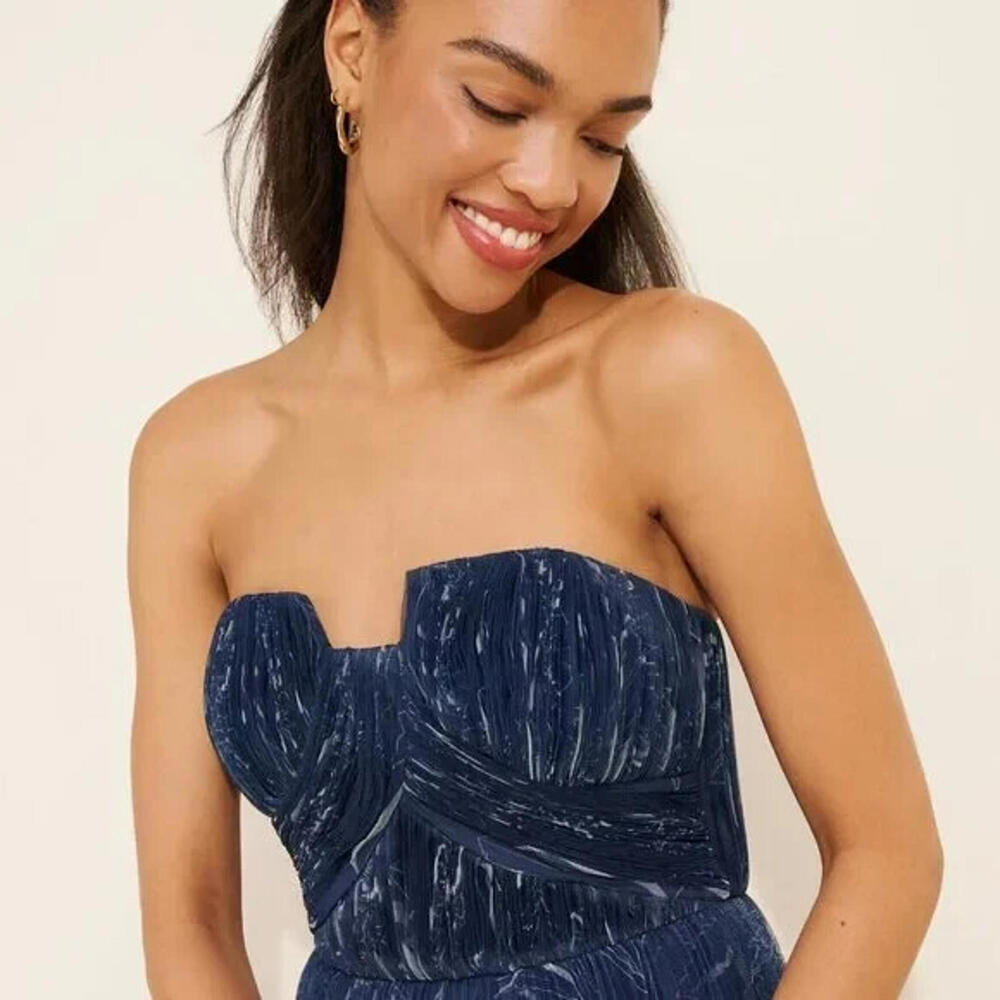 New, Hutch Corene Gown Navy Size 6 #MD878 - Picture 3 of 12